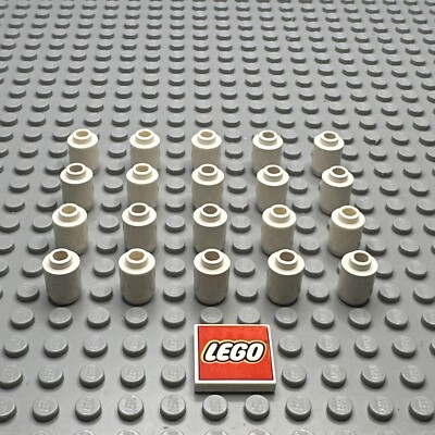 LEGO  Stein Kegel rund 3062b 1x1 weiß 20 Stück