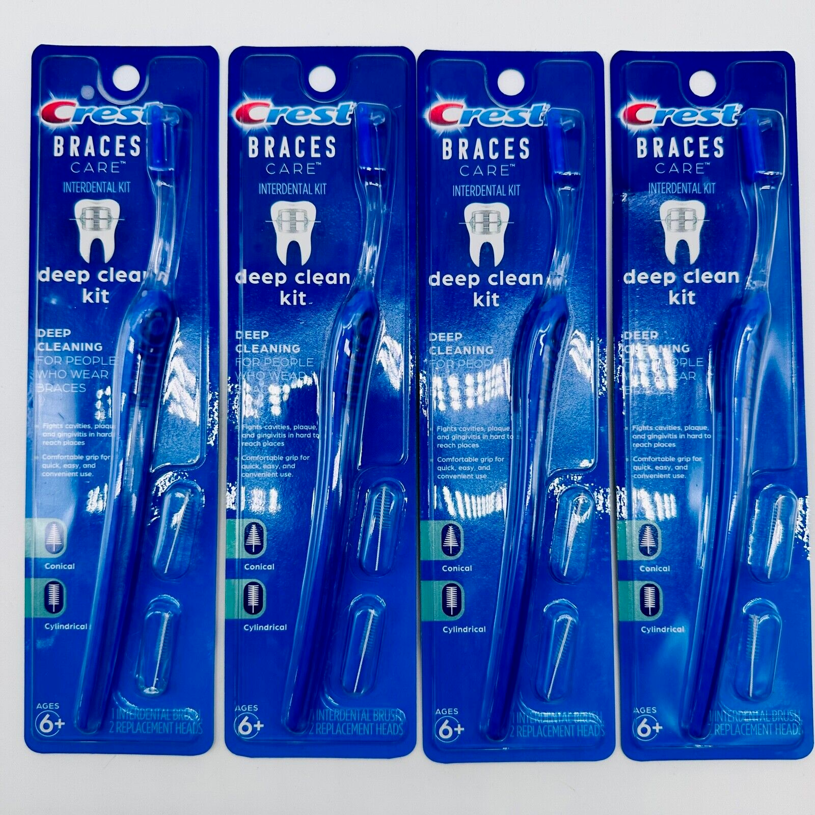 With Interdental Brush For Ages 6+ 4pk