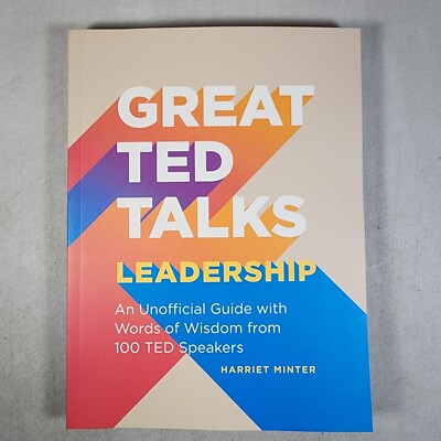 Great TED Talks Leadership Harriet Minted 2020 Softcover Words Of Wisdom Quotes