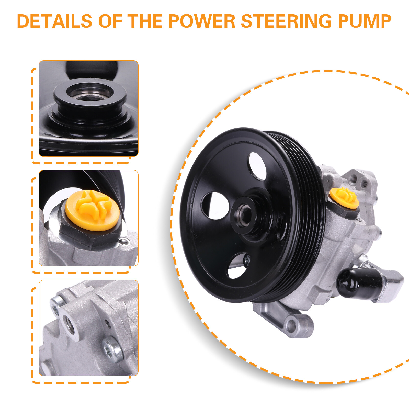 Take！ For Mercedes-Benz S430 S500 4.3L 5.0L Power Steering Pump W