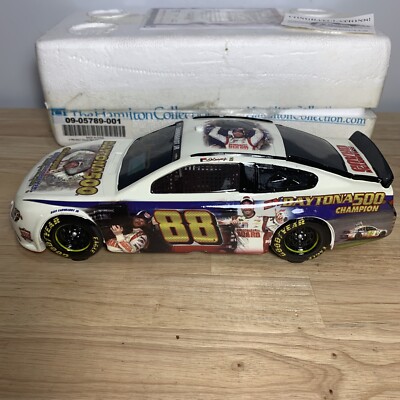 2014 Dale Earnhardt Jr Signed Daytona 500 Win Hamilton Collection 0622/1500 Rare