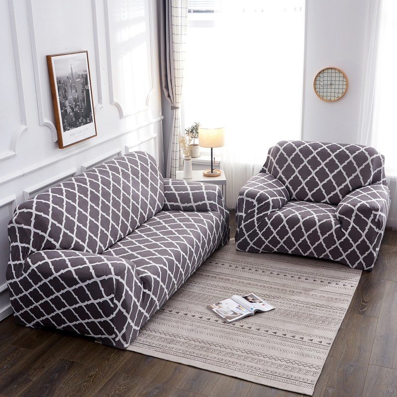 1 4 Seater Sofa Covers Elastic Slipcover Settee Stretch Floral