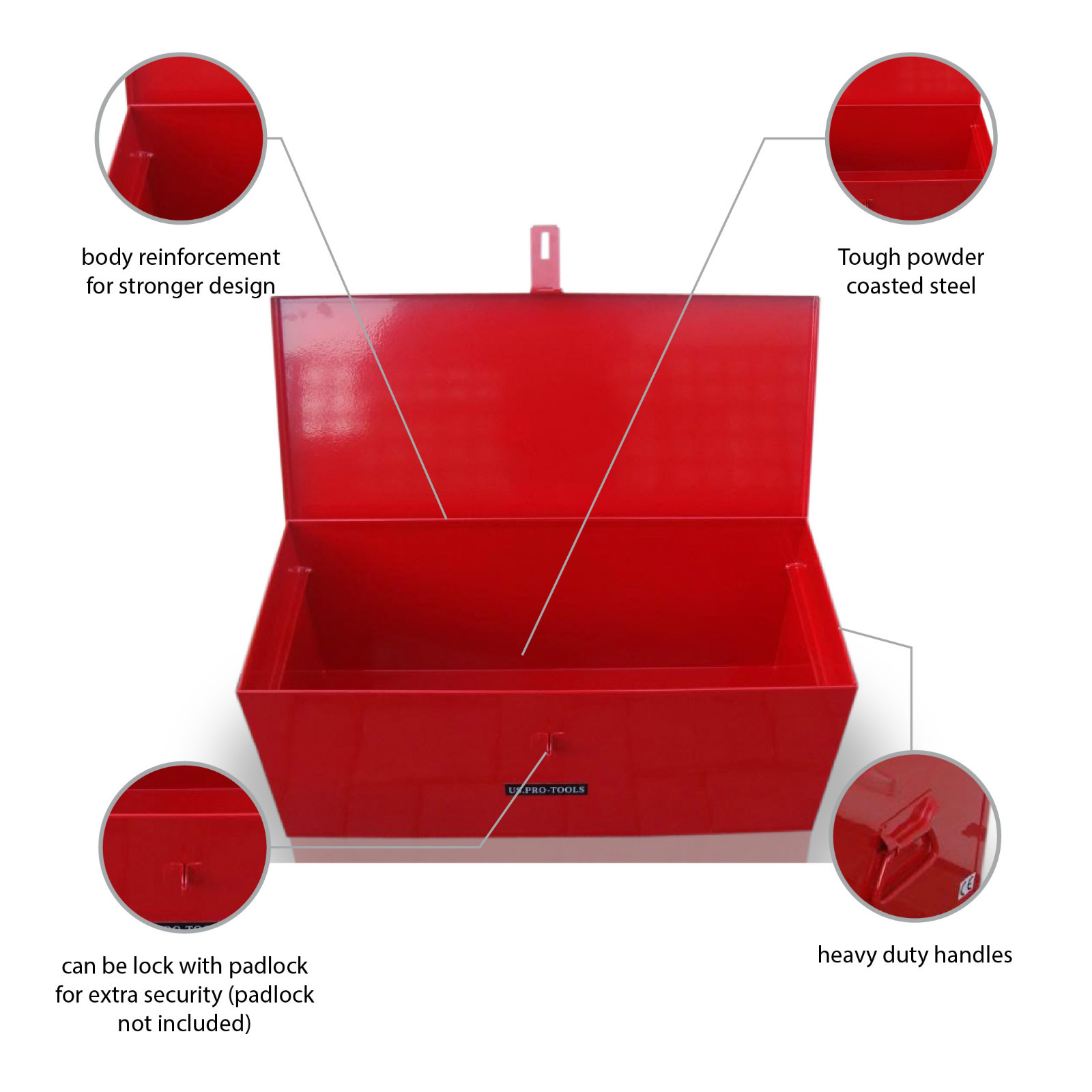 141 US PRO JOB SITE BOX VAULT CHEST TOOL BOX VAN TRUCK SECURITY STEEL