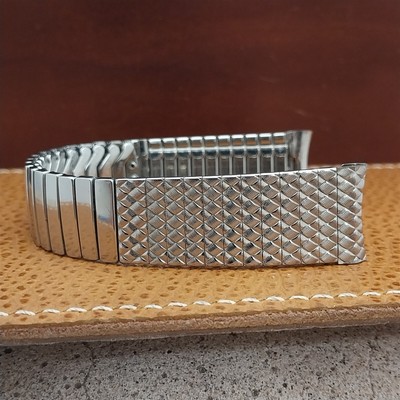 17.2mm 11/16'' Stainless Steel Baldwin Unused Classic 1960s Vintage Watch Band