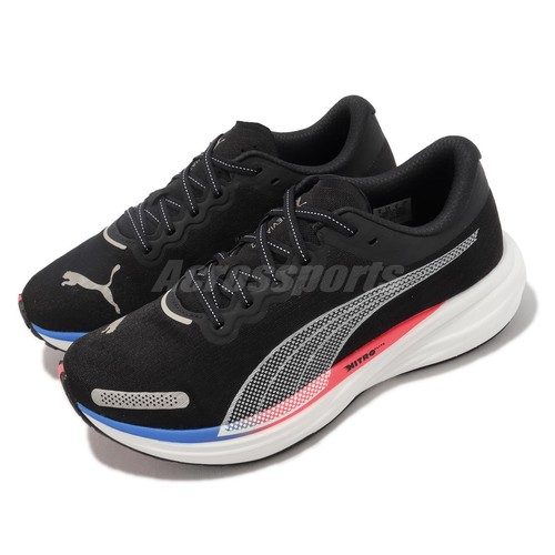 

Puma Deviate Nitro 2 Ultra Blue Fire Orchid Черные мужские кроссовки 376807-13, Черный, Deviate Nitro 2
