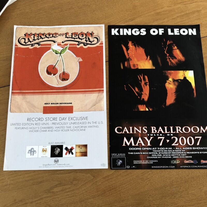 Kings of Leon 11x17 Poster Lot Record Store Day Tulsa Cains Ballroom
