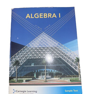 Algebra I Student Textbook by Carnegie Learning - 3 book set