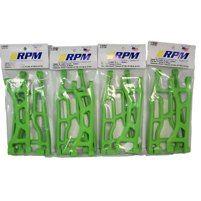 4 RPM GREEN Front Rear Upper & Lower Suspension A-Arms Fits Traxxas X-Maxx 82354