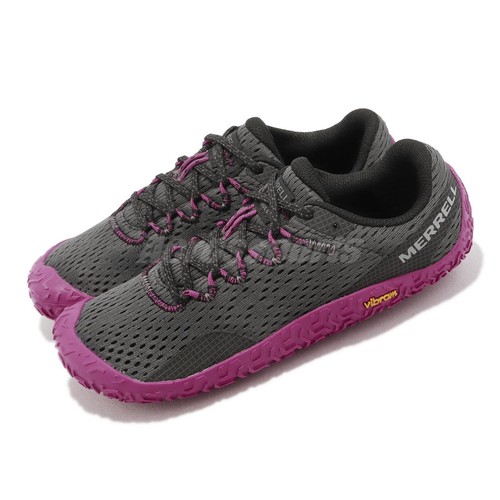 

Merrell Vapor Glove 6 Granite Fuchsia Women Barefoot Outdoors Trail J067722, Черный, Vapor Glove 6