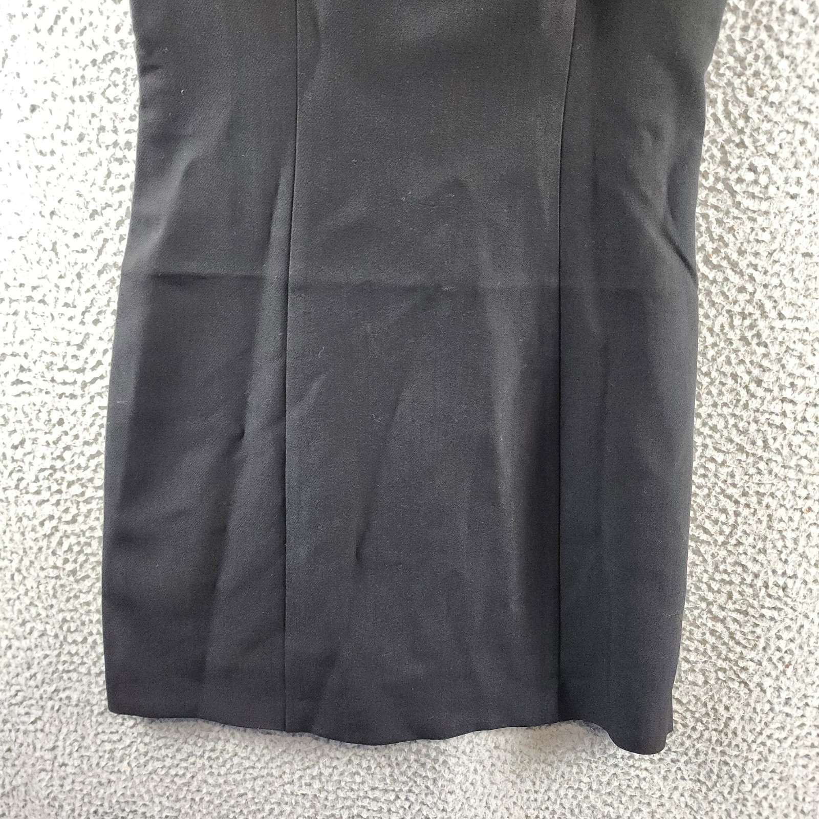 French Connection Azra Corset Strap Mini Dress Women's 6 Black/Cream Back Zip - Picture 3 of 15