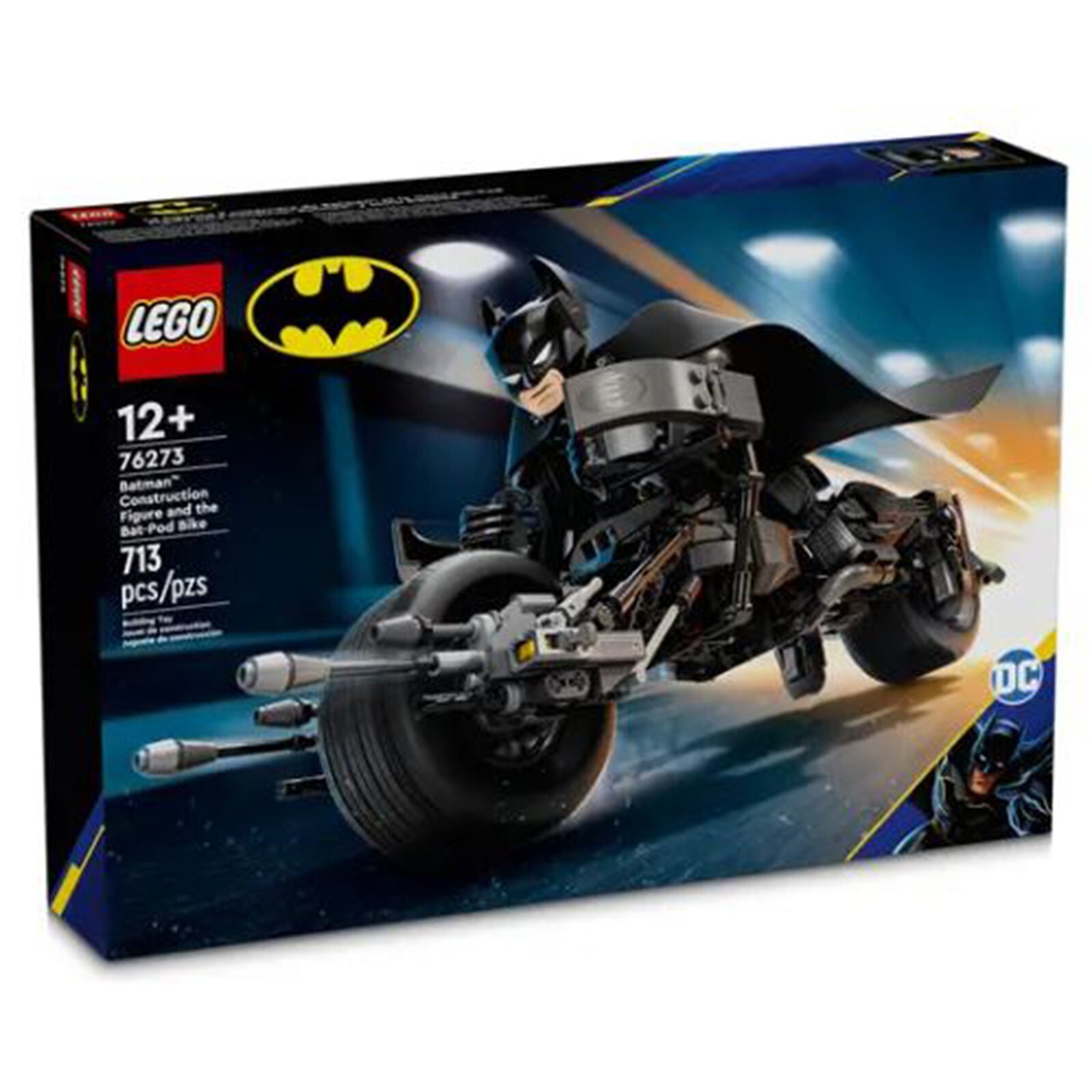 Конструктор LEGO DC Фигурка Бэтмена и набор для сборки велосипеда Bat-Pod 76273