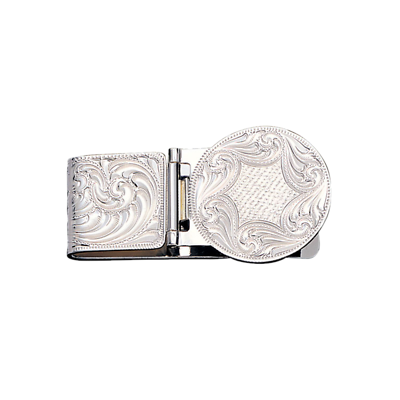 SAINT LAURENT Logo-Engraved Silver-Tone Money Clip for Men