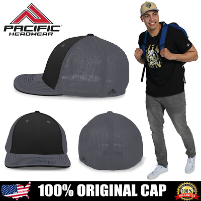 Pacific Headwear ORIGINAL Premium M2 Trucker Performance Flexfit Cap Hat 404M