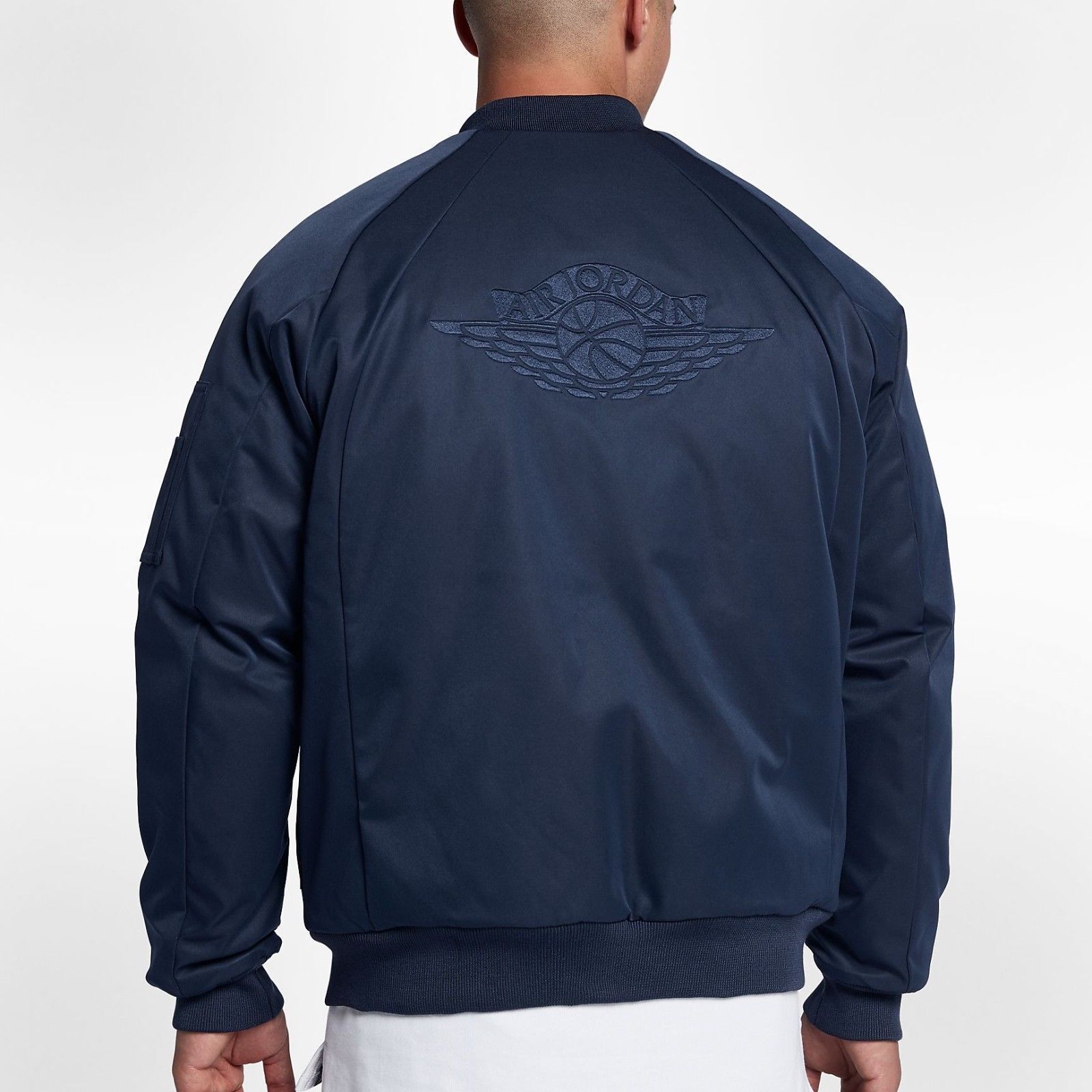 Nike Air Jordan 1 Wings MA-1 Jacket Midnight Navy 879493-410 Nike Air Jordan 1 Wings MA-1 Jacket Midnight Navy 879493-410