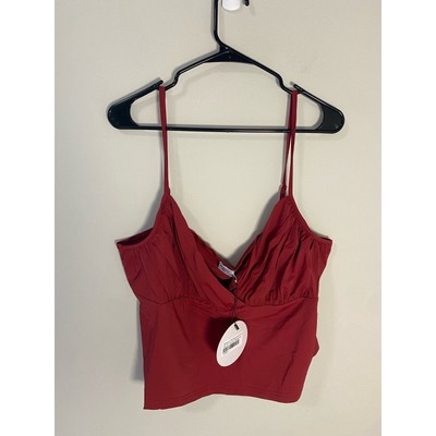 New Princess Polly Curvy Sampson Burgundy Top Size 18