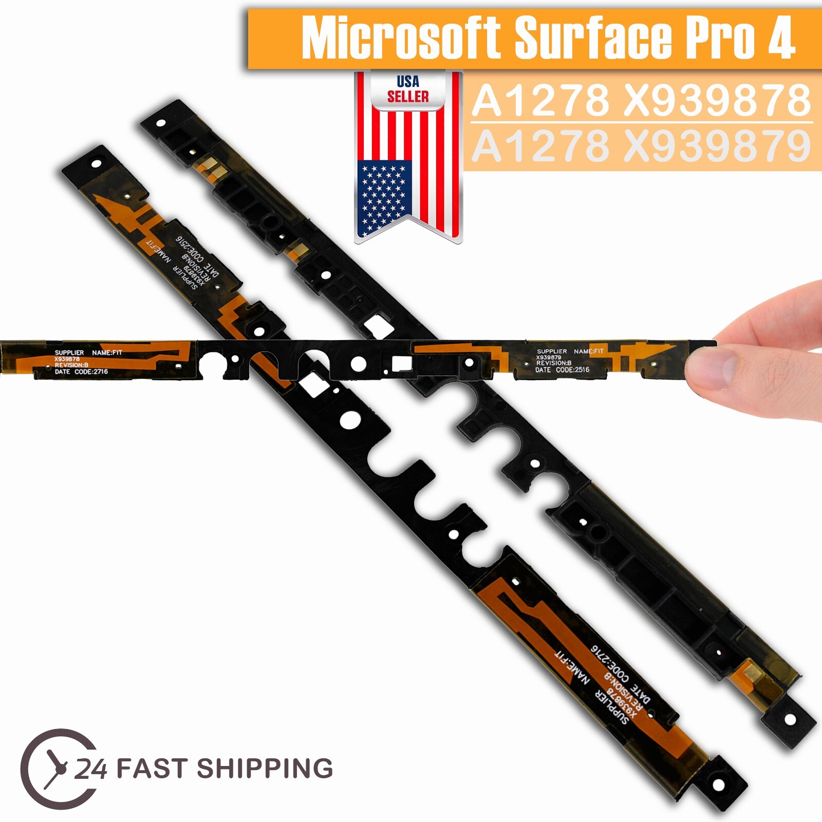 Cover con tasti Microsoft per Surface Pro nera