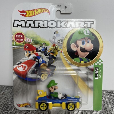 Mattel Hot Wheels Mario Kart 1:64 LUIGI Mach 8 Circuit Special Diecast Car 2020