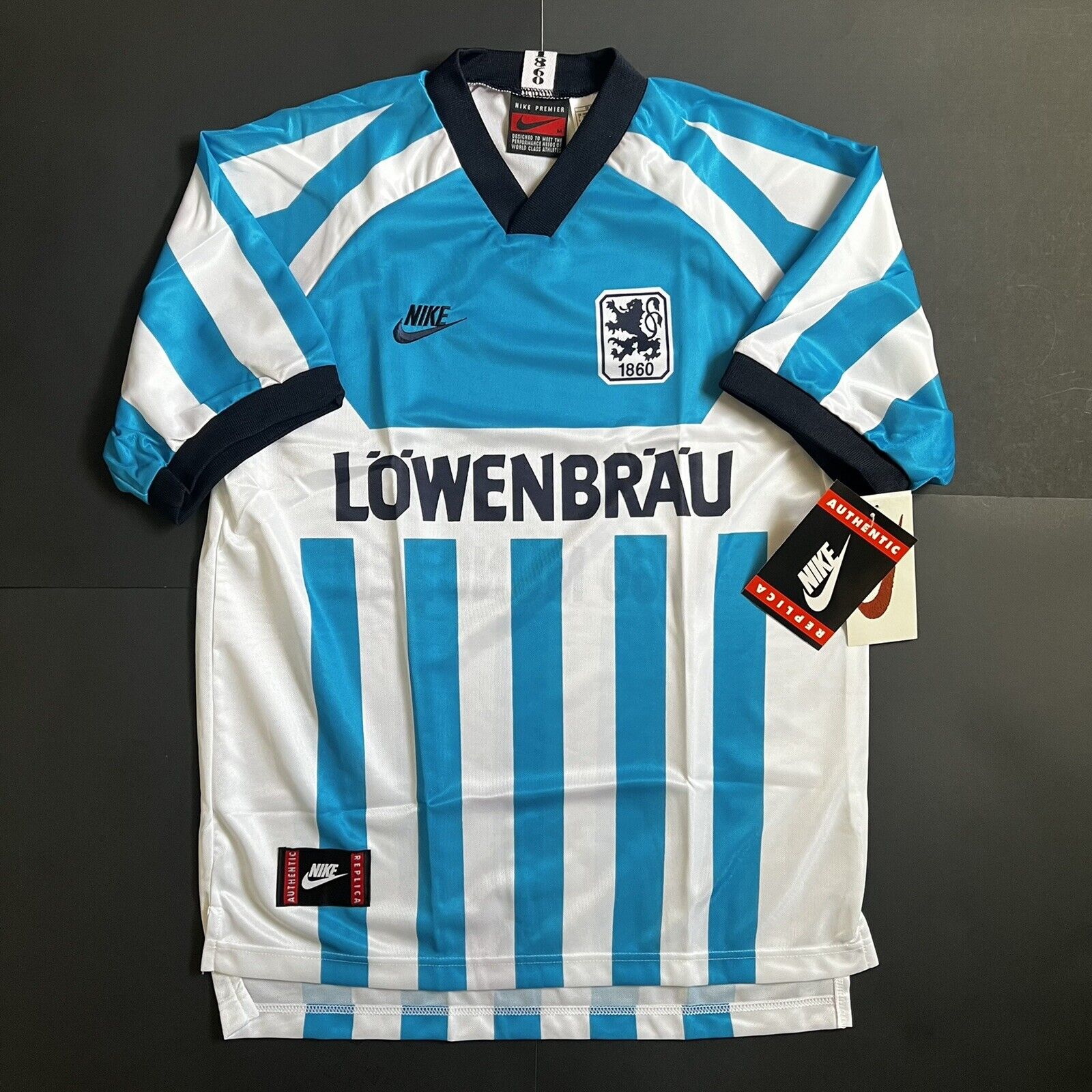 TSV 1860 München 1995 1996 Munich Vintage Home Soccer Jersey TSV 1860 München 1995 1996 Munich Vintage Home Soccer Jersey