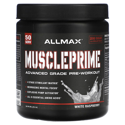 MusclePrime , Advanced Grade Pre-Workout, White Raspberry, 9.4 oz (266 g)