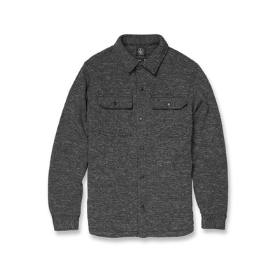 

Volcom Мужская флисовая худи Bowered Plus, Heather black
