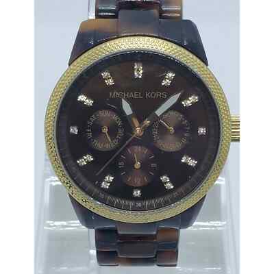 MK5038 Michael Kors Jet Set watch Brown 37 mm Needs a New Battery