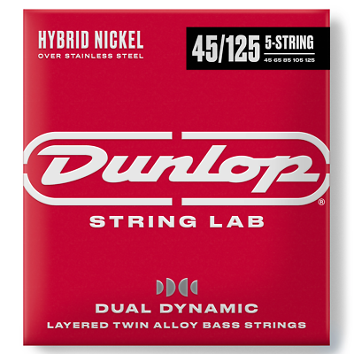 Dunlop Hybrid Nickel Bass Strings, 5-String Set 45-125