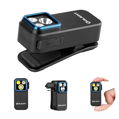Olight Oclip Pro Clip on Flashlight with Floodlight Spotlight & Red Light USB-C