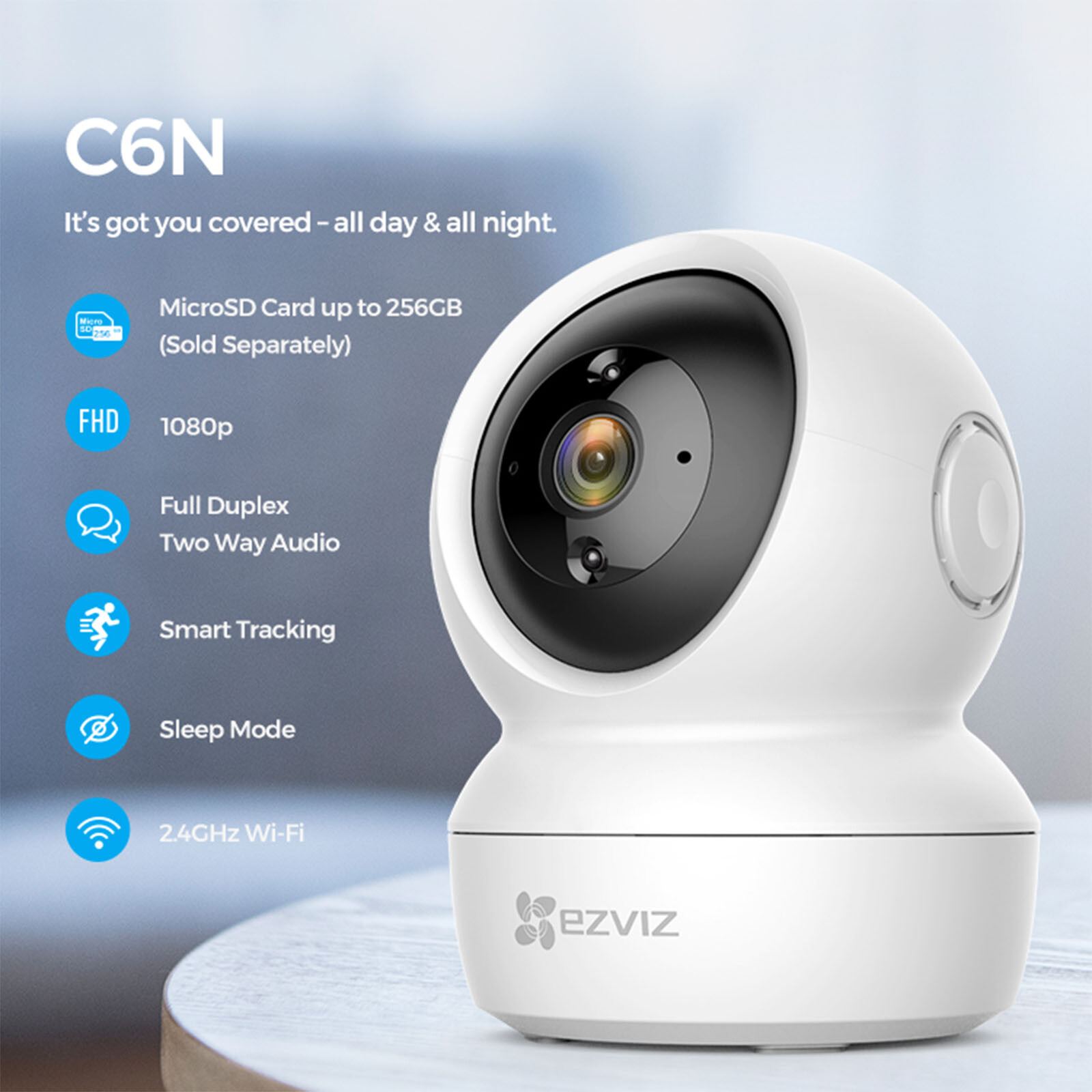 EZVIZ C6N 1080P IP Camera Wireless Indoor WIFI 360° Home Monitor