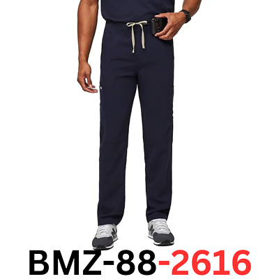 FIGS Axim Cargo Scrub Pants for Men, Navy, 2XL (XXL)
