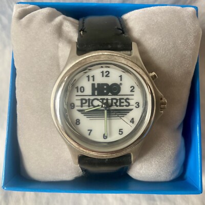 VINTAGE Home Box Office HBO Leather Watch RARE VINTAGE NEW