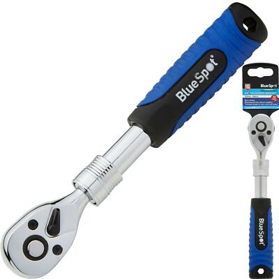 BlueSpot Socket Extendable Telescopic Ratchet Handle Quick Release 72 Teeth 1/4''