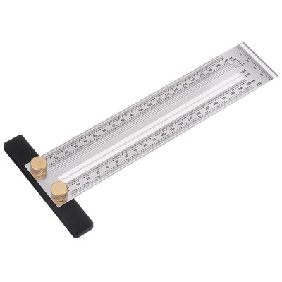 T Type Marking Ruler Square Woodworking Scriber Measuring Tool Stainless Steel