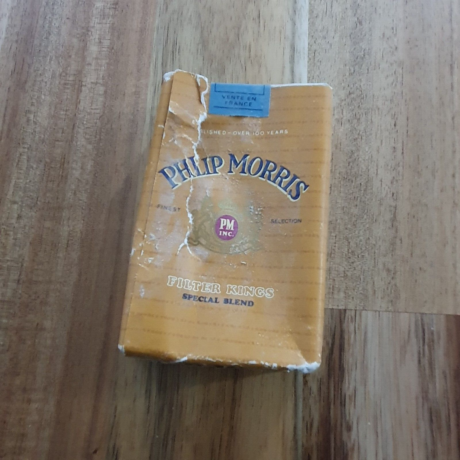 PACCHETTO SIGARETTE VINTAGE VUOTO OLD CIGARETTES PACKET EMPT -PHILIP MORRIS