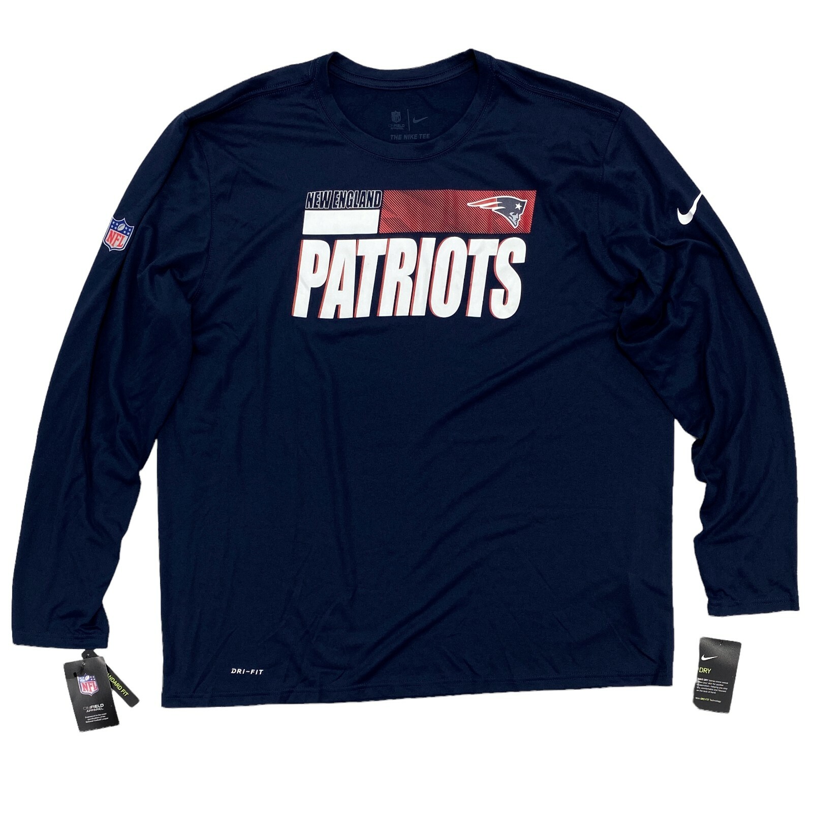 Футболка Nike New England Patriots Legend Sideline размера XXL NFL On-Field CK1286