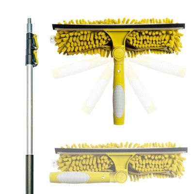 DocaPole Window Washing Kit with 5-12 ft Telescoping Extension Pole (20+ Foot...