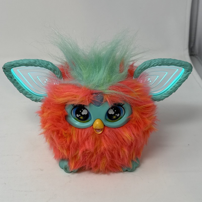 Furby Coral Teal 2023 Hasbro Interactive Plush Toy Tested Working