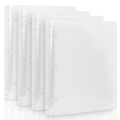 3 Ring Binder, 1.5 Inch Binder Organizer Holds 8.5'' x 11'' Paper, Large Clea...