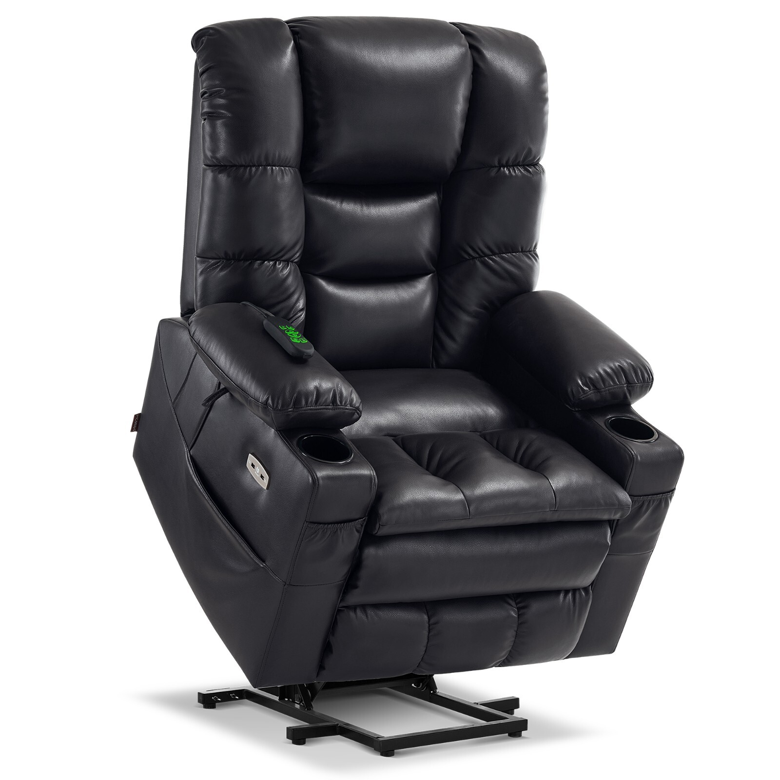 MCombo Large Dual Motor Power Lift Recliner Chair , Faux Leather 7634