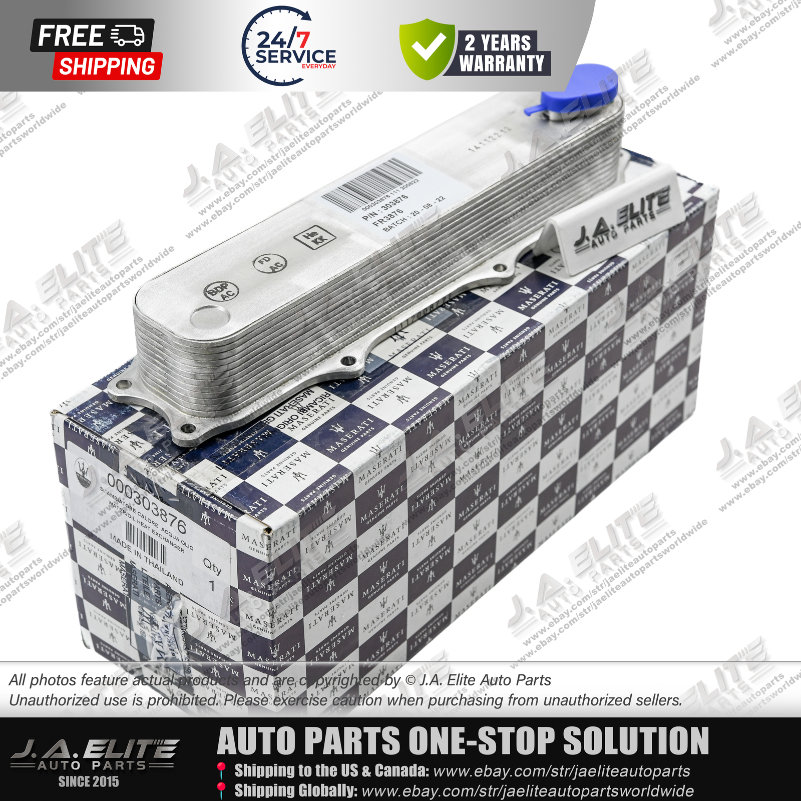 Genuine Engine Oil Cooler fits Maserati Ghibli Quattroporte