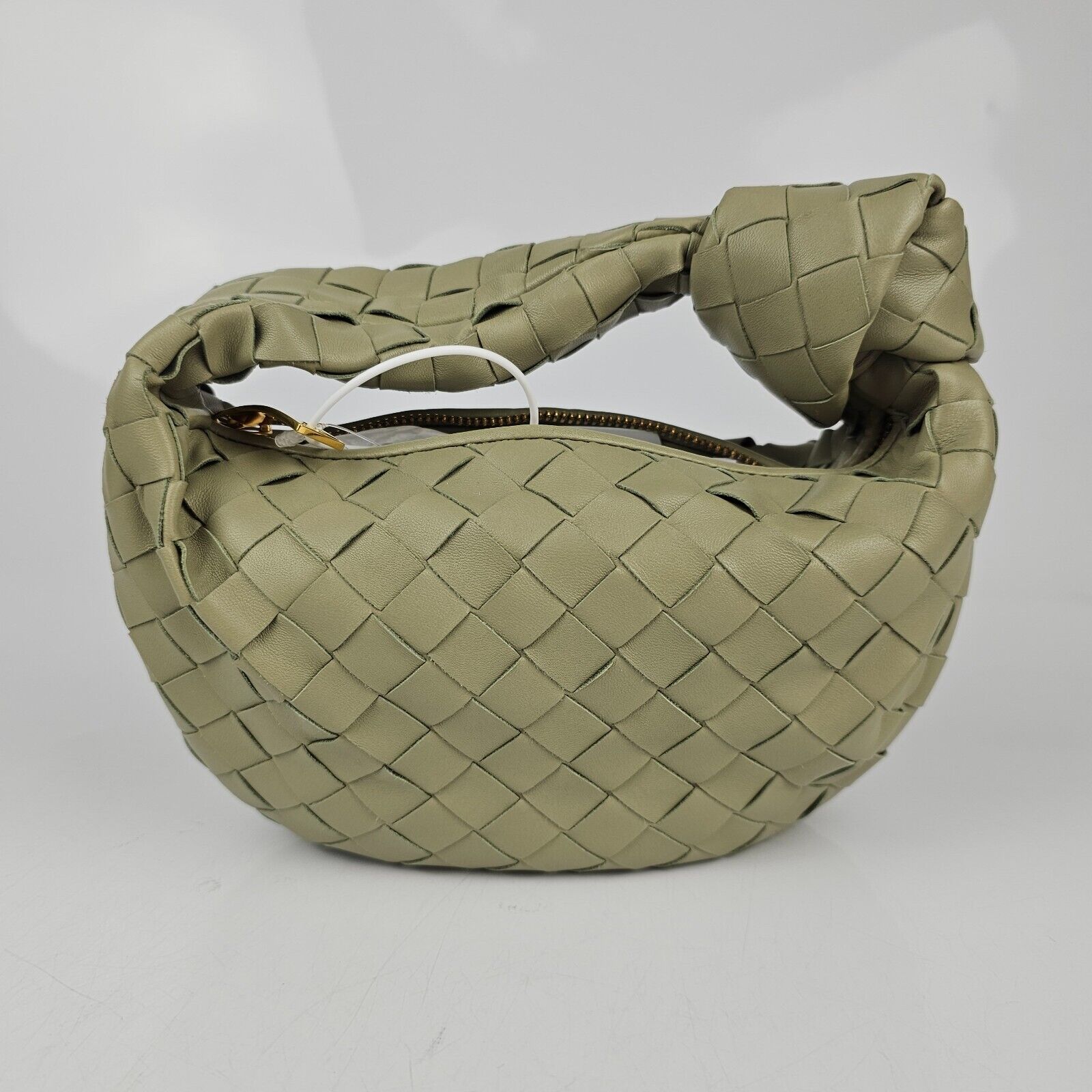 BOTTEGA VENETA Mini Jodie $2800 Travertine Leather Top BOTTEGA VENETA Mini Jodie $2800 Travertine Leather Top