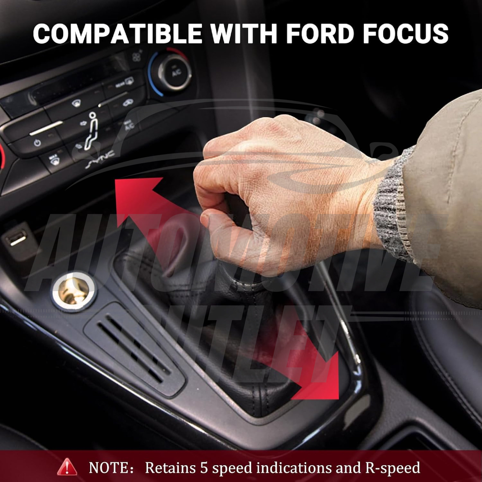 5 SPEED GEAR LEVER STICK SHIFT KNOB BLACK 1571917 FOR FORD FIESTA FOCUS MONDE 8
