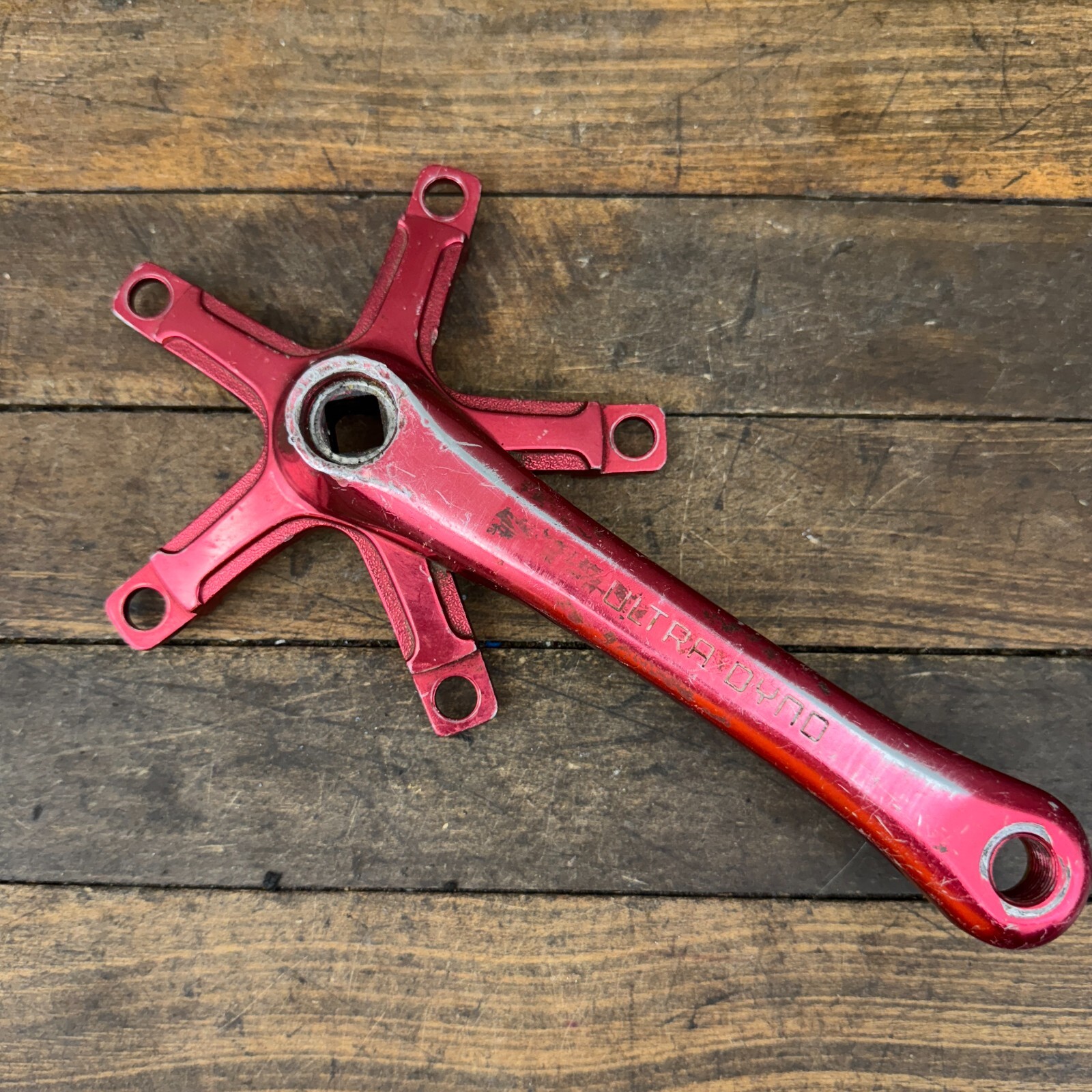 DRT タイニークラッシュ　Crankig Custom Ultra Dyno Right Crank Arm Wear Old School BMX Takagi 170 mm