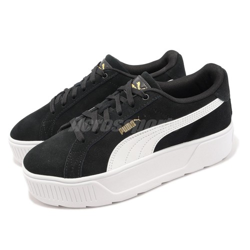 

Puma Karmen Black White Gold Женская повседневная обувь на платформе Кроссовки 384614-02, Черный, Karmen