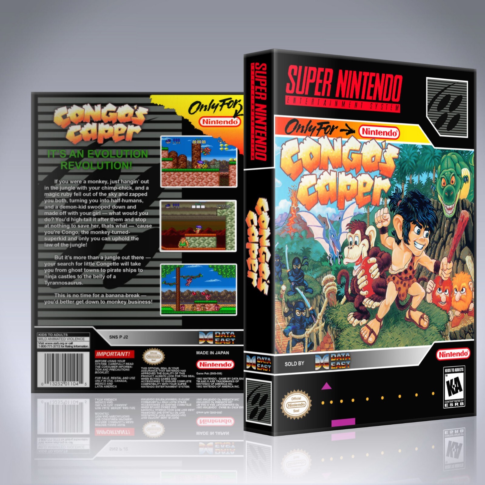 Congo's Caper（戦え原始人2）【中古美品・SNES北米版】 Congo's Caper（戦え原始人2 ルーキーの冒険）【中古美品・SNES