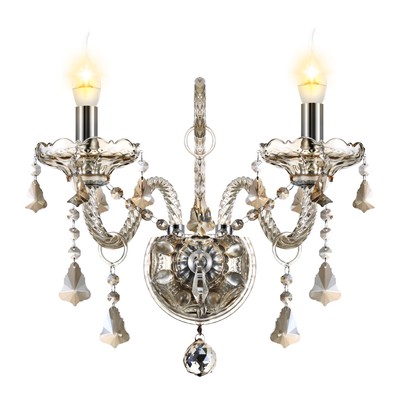 2PACK Luxury Crystal Wall Light E27 2 Lamps Wall Sconce Lighting Fixture Bedroom