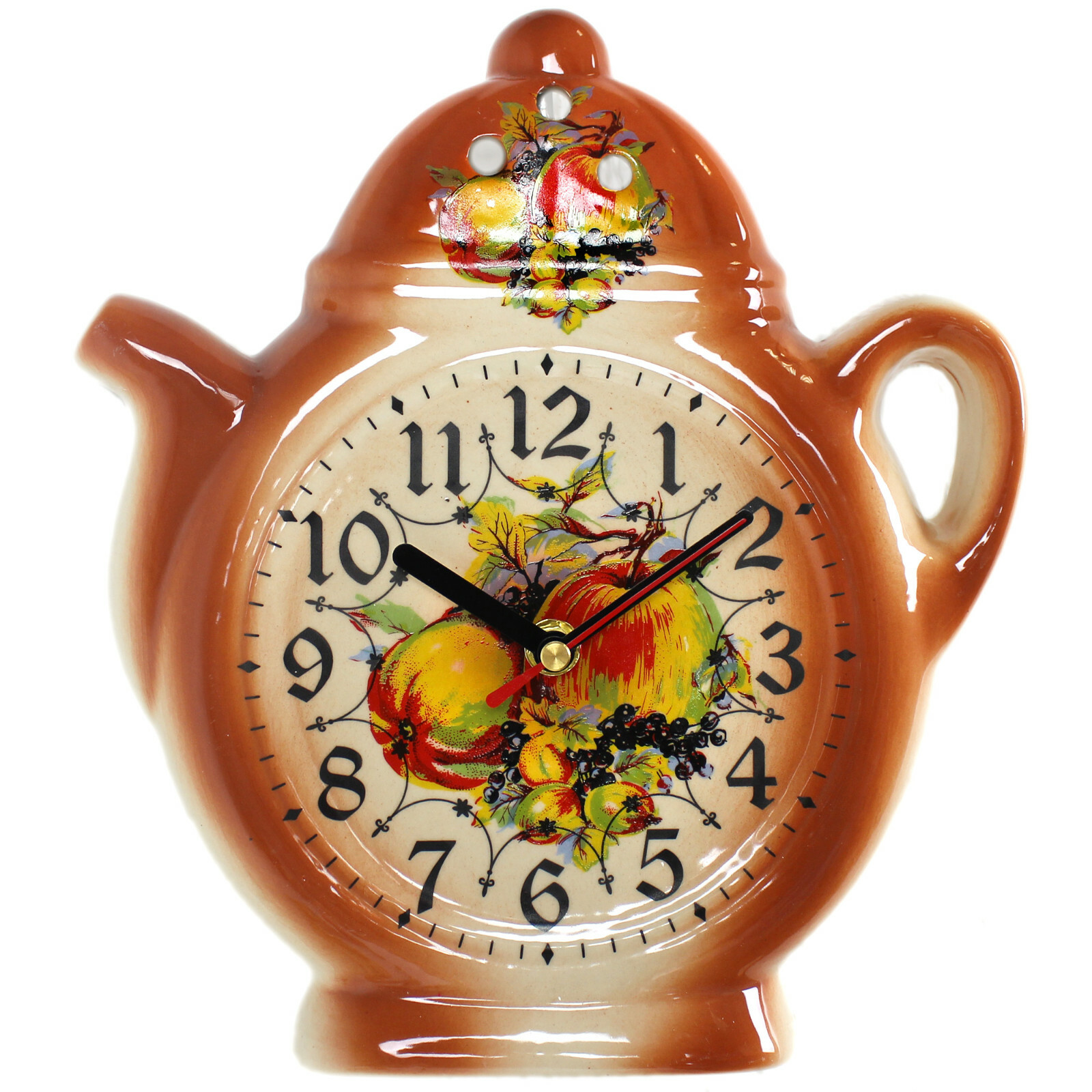 Wanduhr für die Küche - Küchenuhr Keramik - Uhr in Landhausstil mit