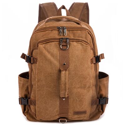 For Men Women Vintage Black-heavy Duty Large Travel Backpack ...