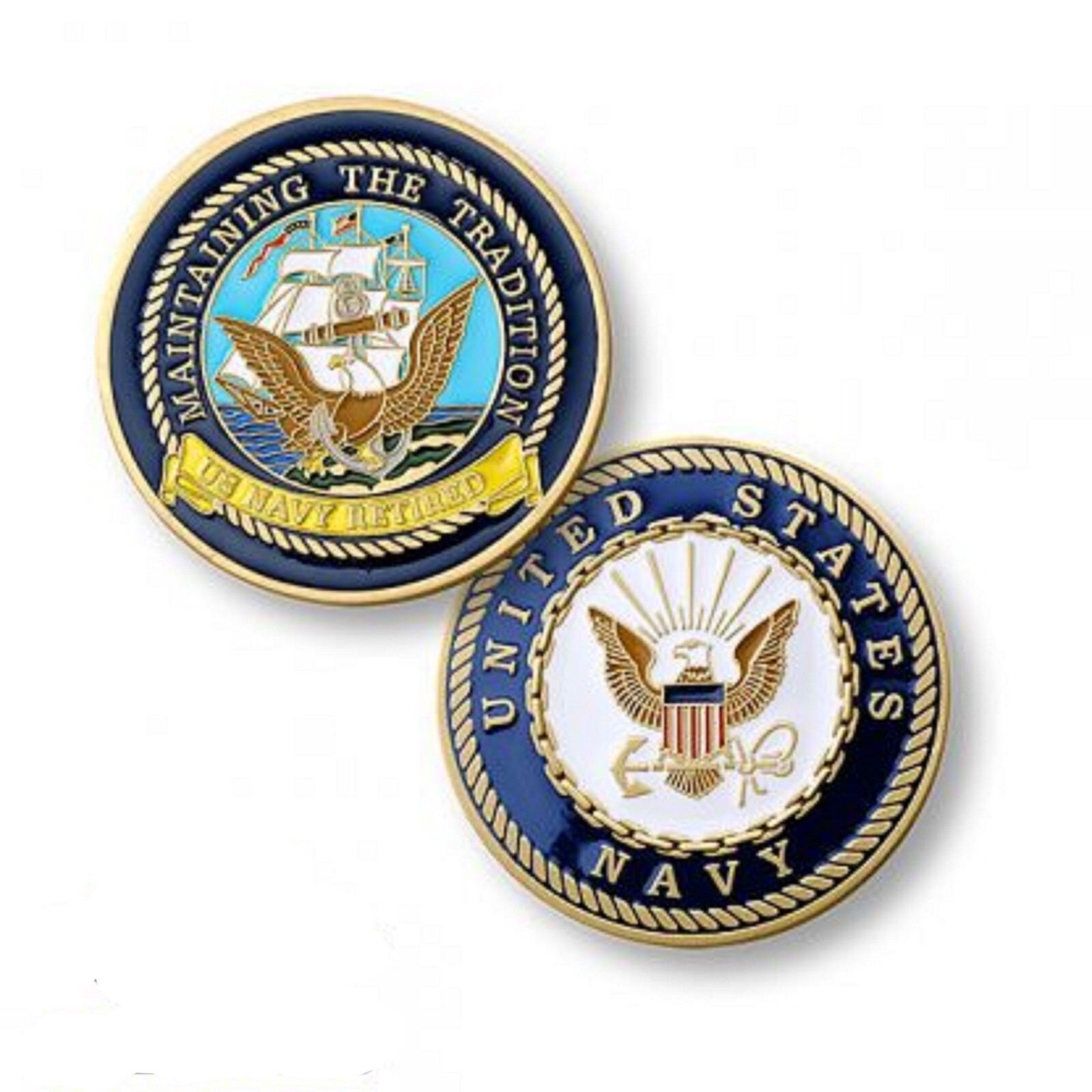 NAVY RETIRED MAINTAINING THE TRADITION 1.75