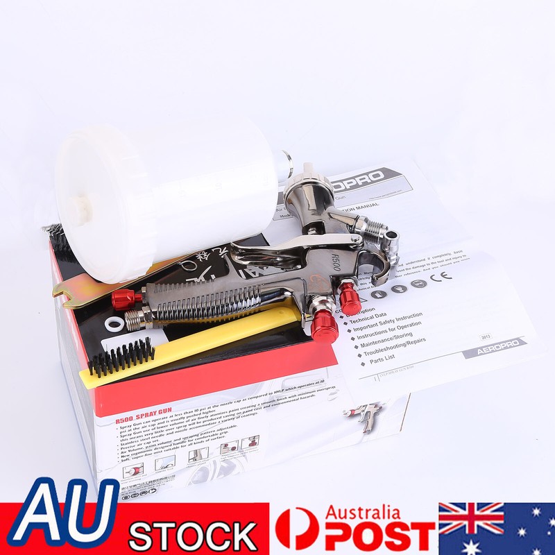 New R500 Spray Gun Lvlp Gravity Feed Car Painting Gun 1.3mm Au