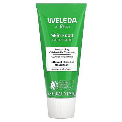 Skin Food Уход за лицом, питательное очищающее средство на основе масла и молока, 2,5 жидких унции (75 мл)